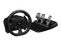 Logitech G G923 – Lenkrad & Pedale – 900° & Force-Feedback – USB (kabelgebunden) – Schwarz – für PC & Xbox