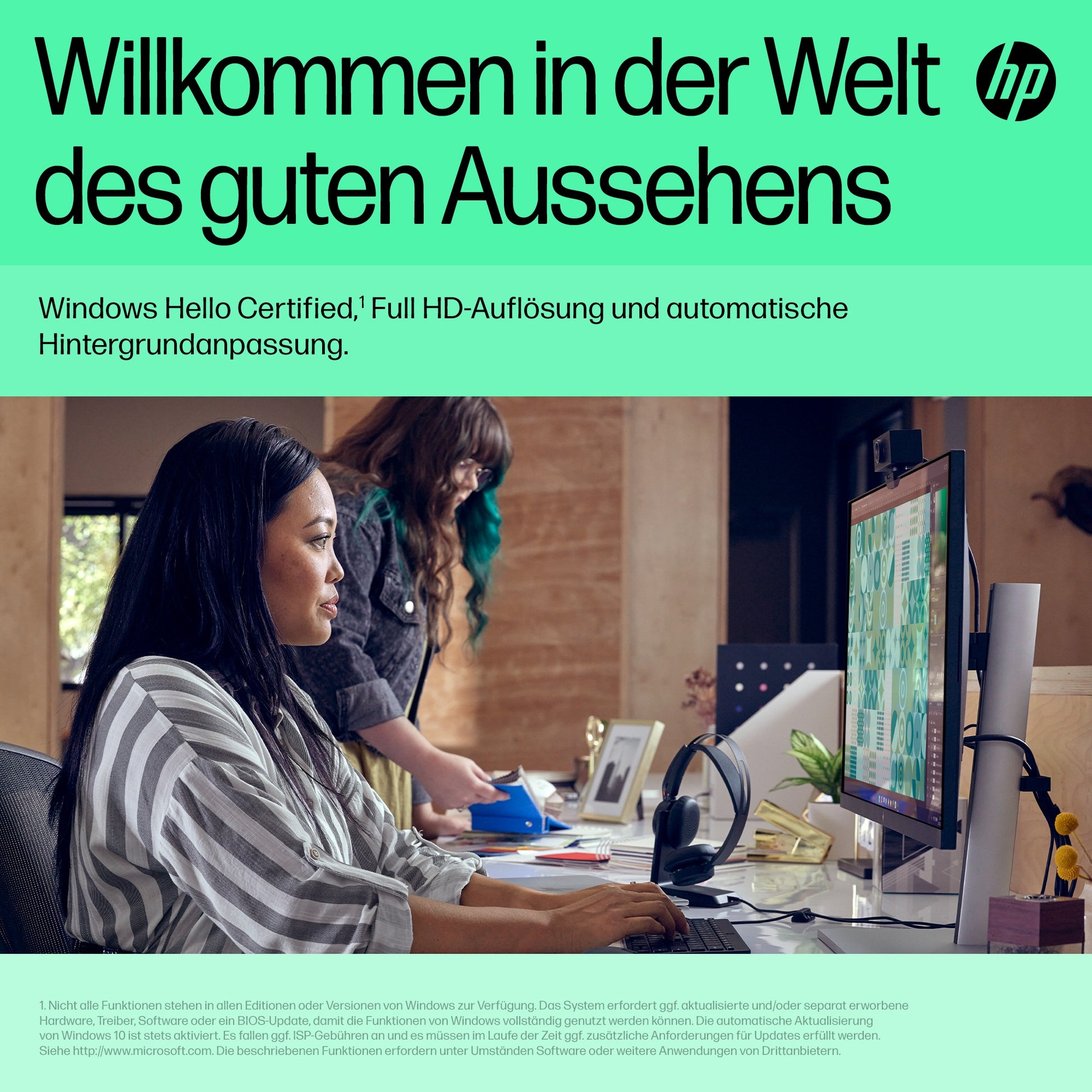 HP 625 Webcam – Full HD 1080p, USB – Schwarz