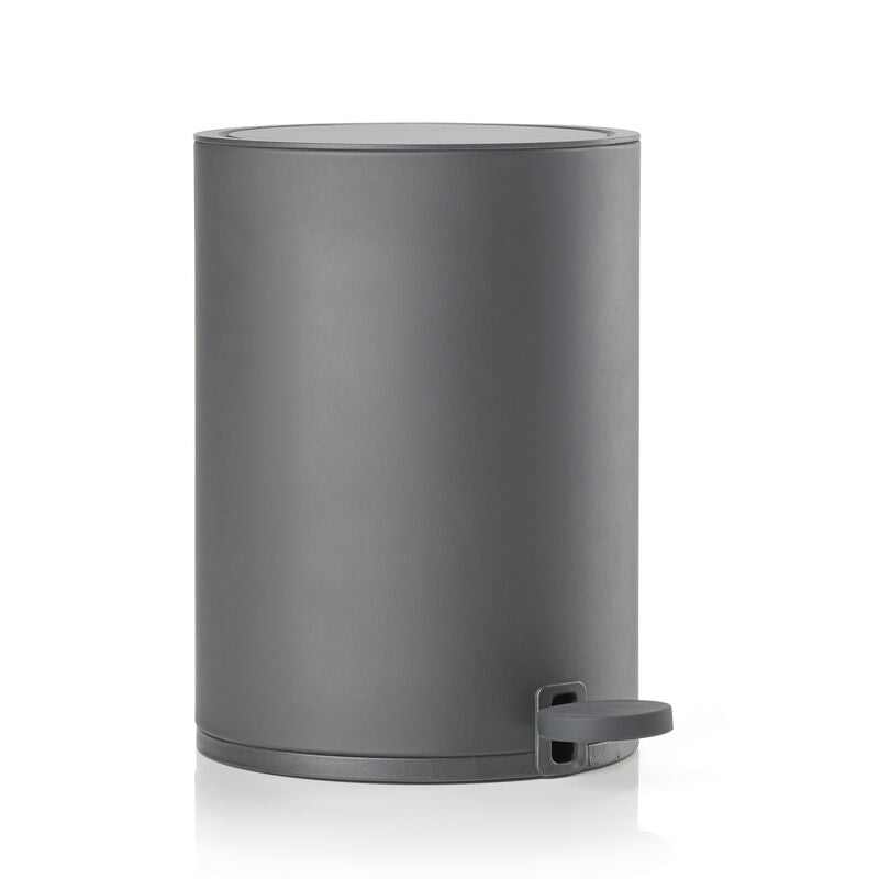 Zone Denmark Karma Treteimer 3 l – Stahl/Kunststoff, rund, Grau, Ø18,1×26,3 cm