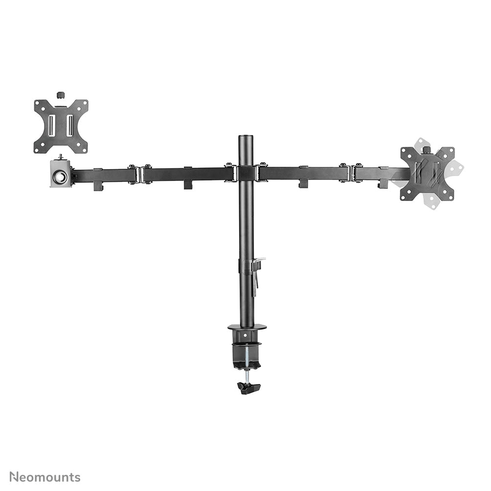 Neomounts FPMA-D550DBLACK – Monitorarm Tischhalterung – 2 Monitore – 10–32" – VESA 75×75/100×100 mm