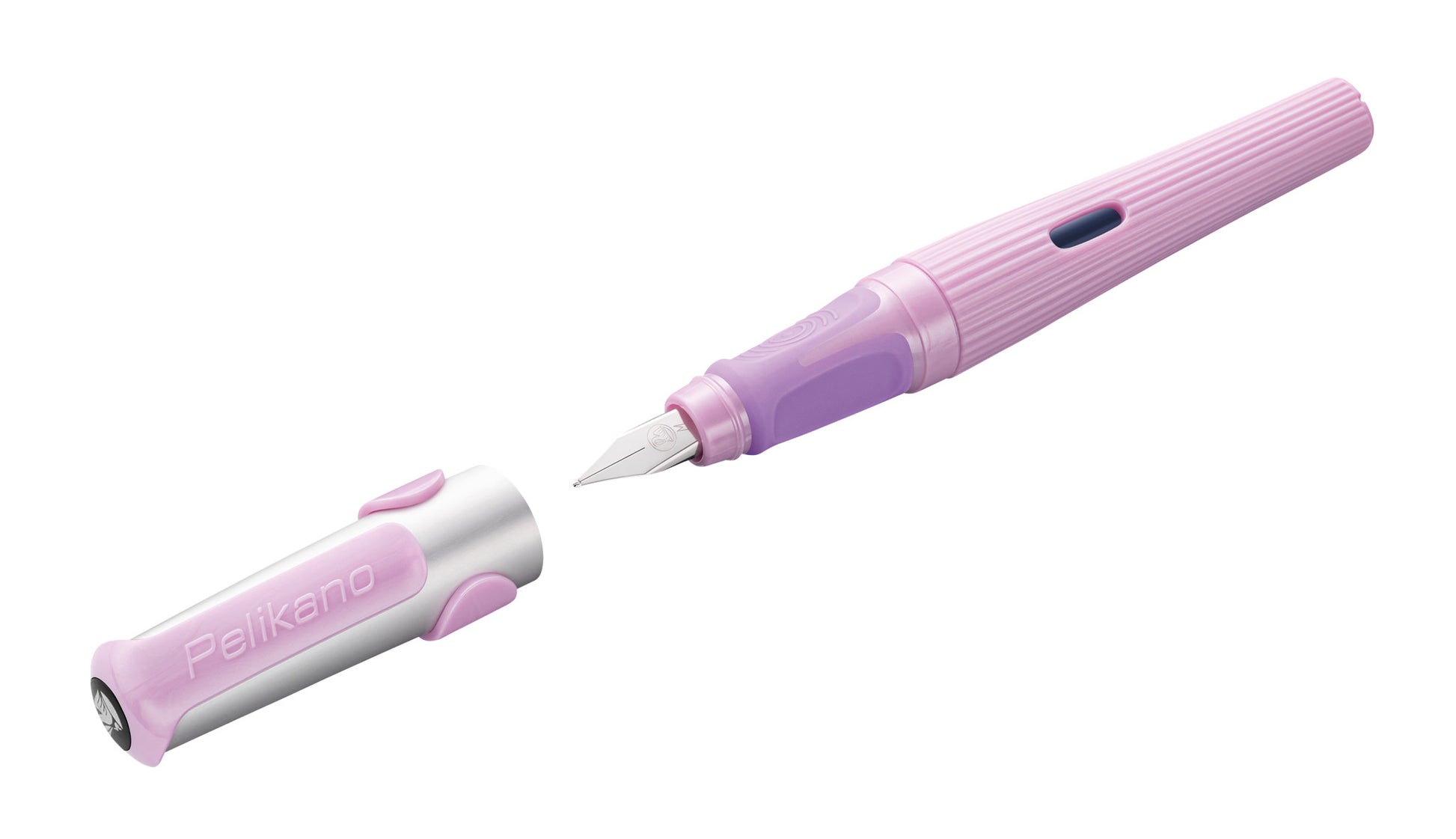 Pelikan Structure – Füllfederhalter – M, für Rechtshänder – Pink – Edelstahl