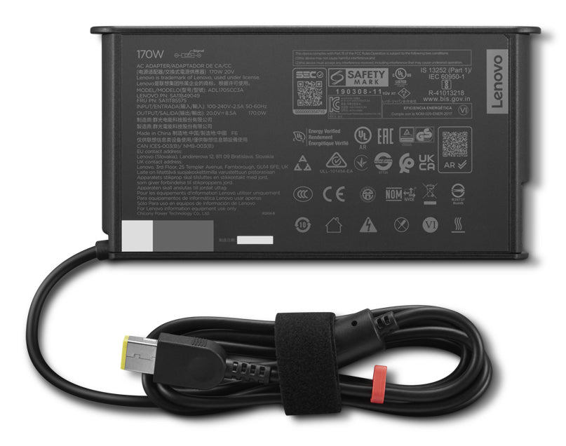 Lenovo 4X21U26039 Netzteil 170 W – 20 V/8,5 A – für ThinkStation – Schwarz