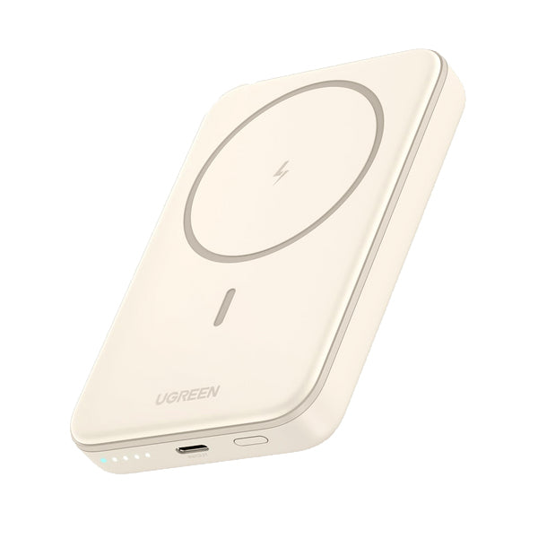 Ugreen MagSafe Powerbank 10'000 mAh – 20 W PD, MagSafe 7,5 W, 1× USB-C, beige, für iPhone 12–15