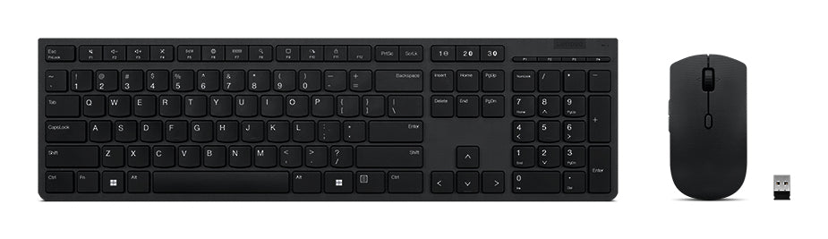 Lenovo Professional Wireless K/M Combo – Tastatur- und Maus-Set – Scherenmechanik – Bluetooth & 2,4 GHz – QWERTZ (CH)