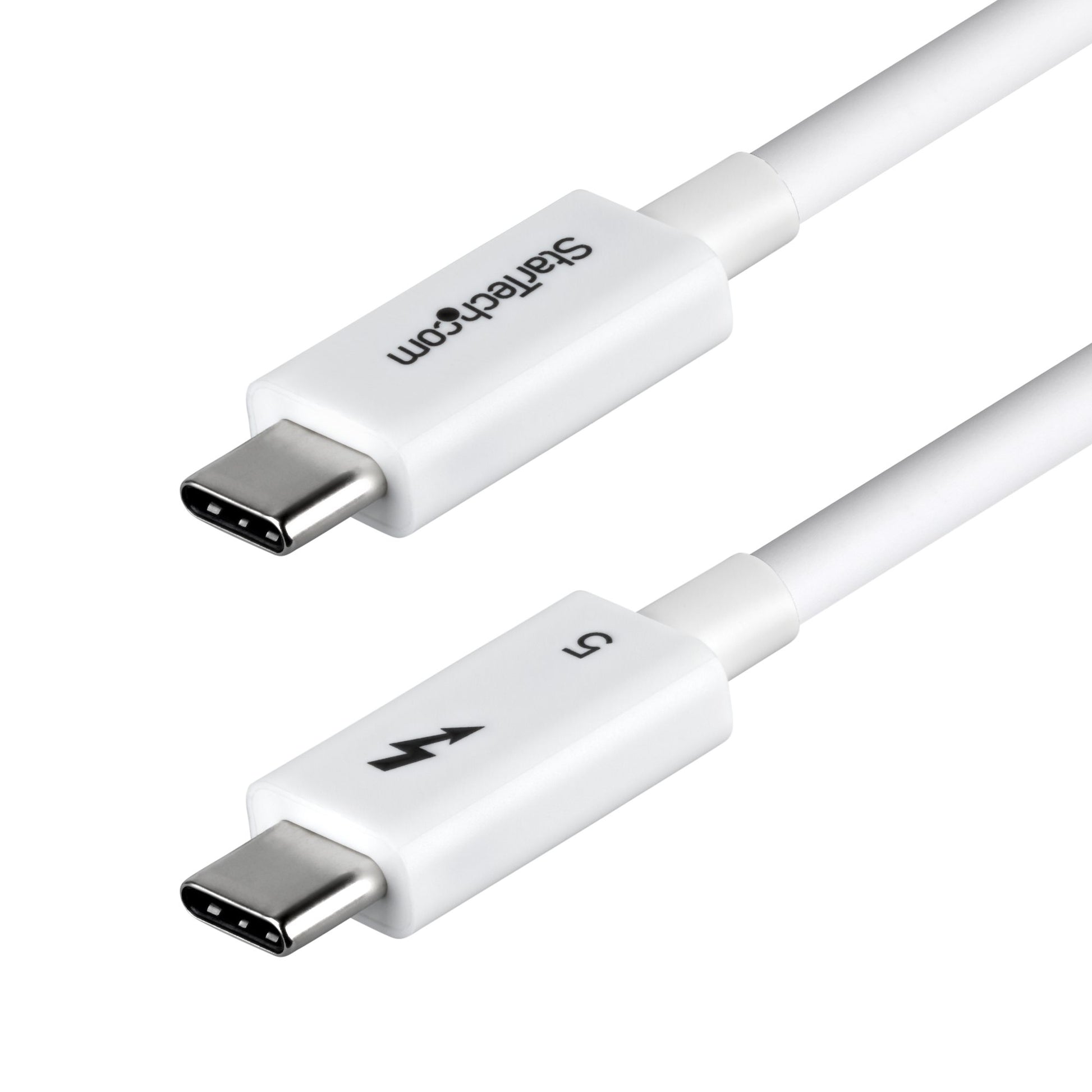 StarTech.com Thunderbolt 5 (USB-C) Kabel – 120 Gbit/s – 0,5 m – PD 240 W – 8K/60 – TPE-Mantel – Weiss