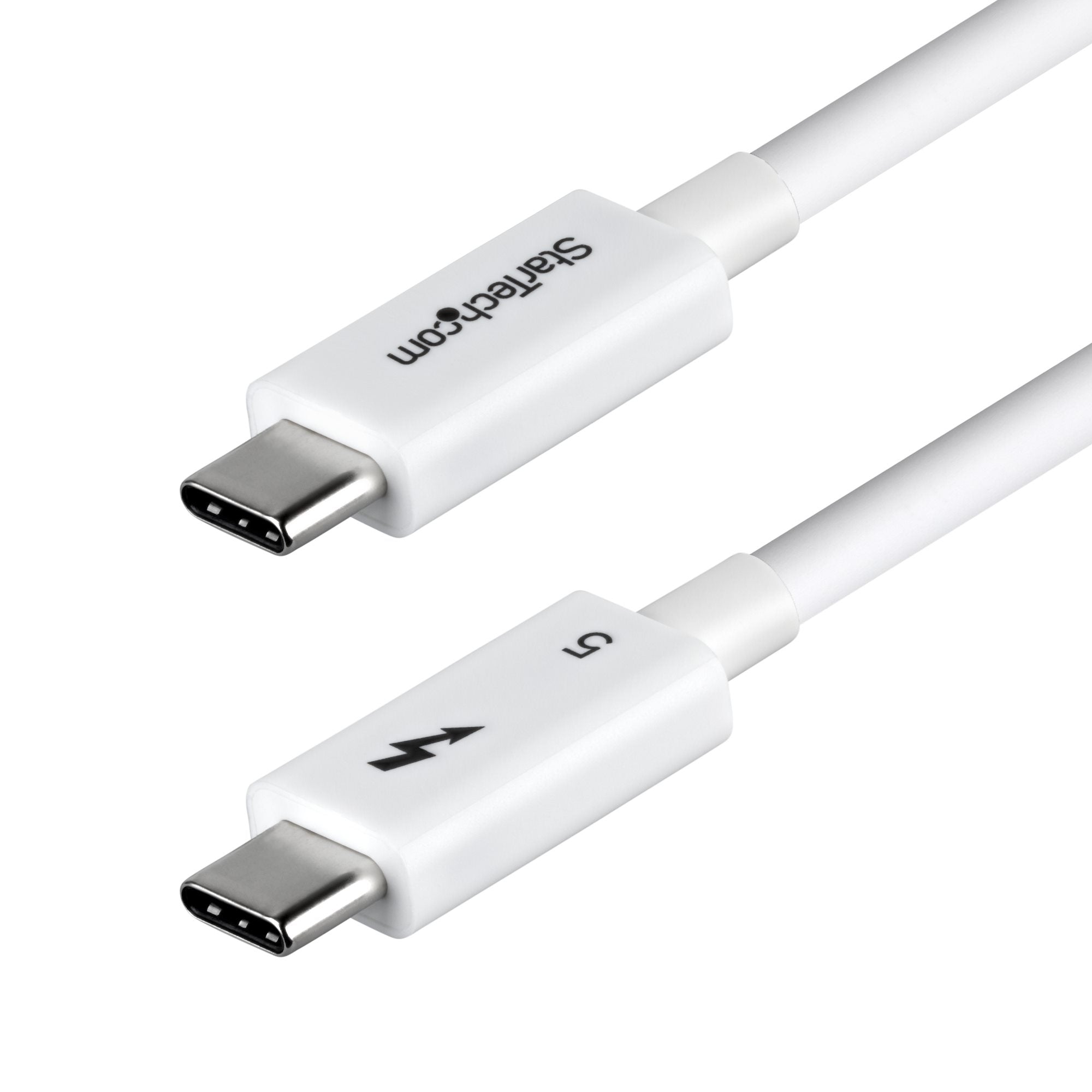 StarTech.com Thunderbolt 5 (USB-C) Kabel – 120 Gbit/s – 1 m – PD 240 W – 8K/60 – TPE-Mantel – Weiss