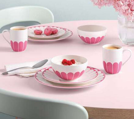 Villeroy & Boch Frühstücks- & Dessertteller Fleur – Ø 21,2 cm, Porzellan, Rosa, spülmaschinenfest