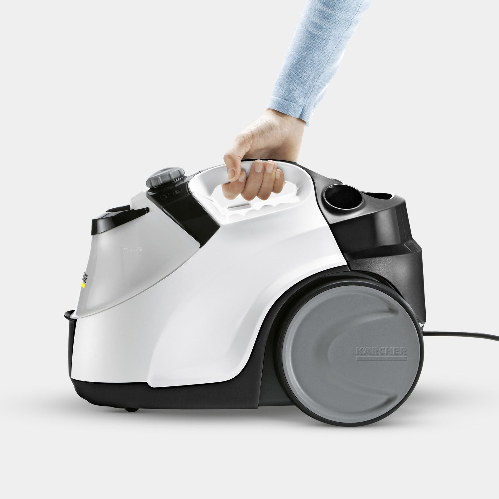 Kärcher Dampfreiniger – 1500 ml, schwarz, für Badezimmer