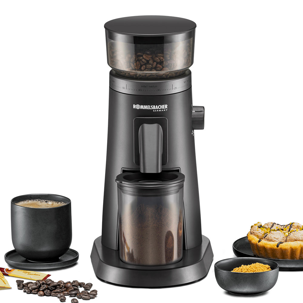 Rommelsbacher Kaffeemühle EMK600 – 120 g, Kegelmahlwerk, 150 W – Anthrazit