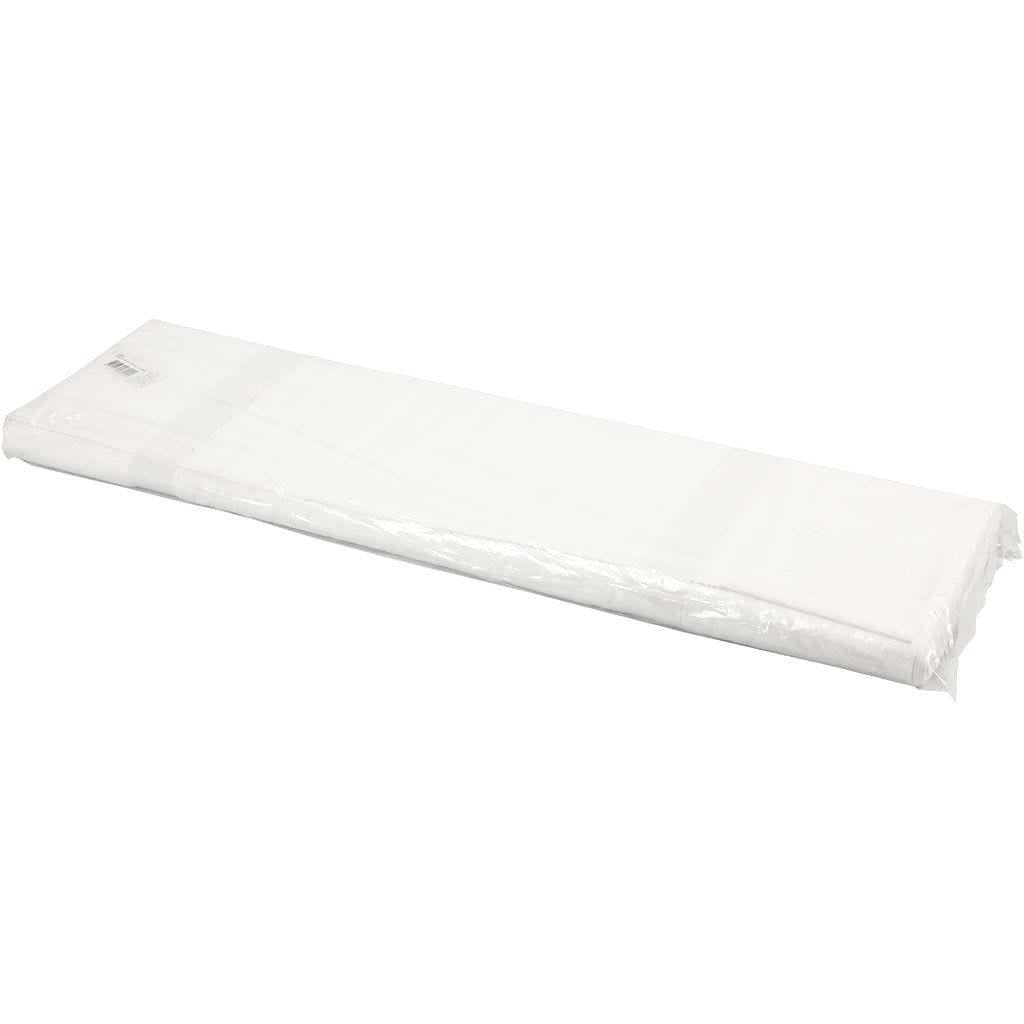 Creativ Company Dekostoff, Baumwolle, Weiss, 145 cm × 10 m, STANDARD 100 by OEKO-TEX, 44080