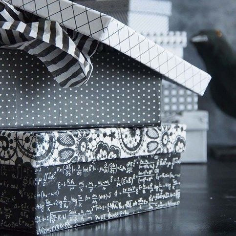 Creativ Company Aufbewahrungsbox 7 Stück (mit Deckel) – Karton – Weiss