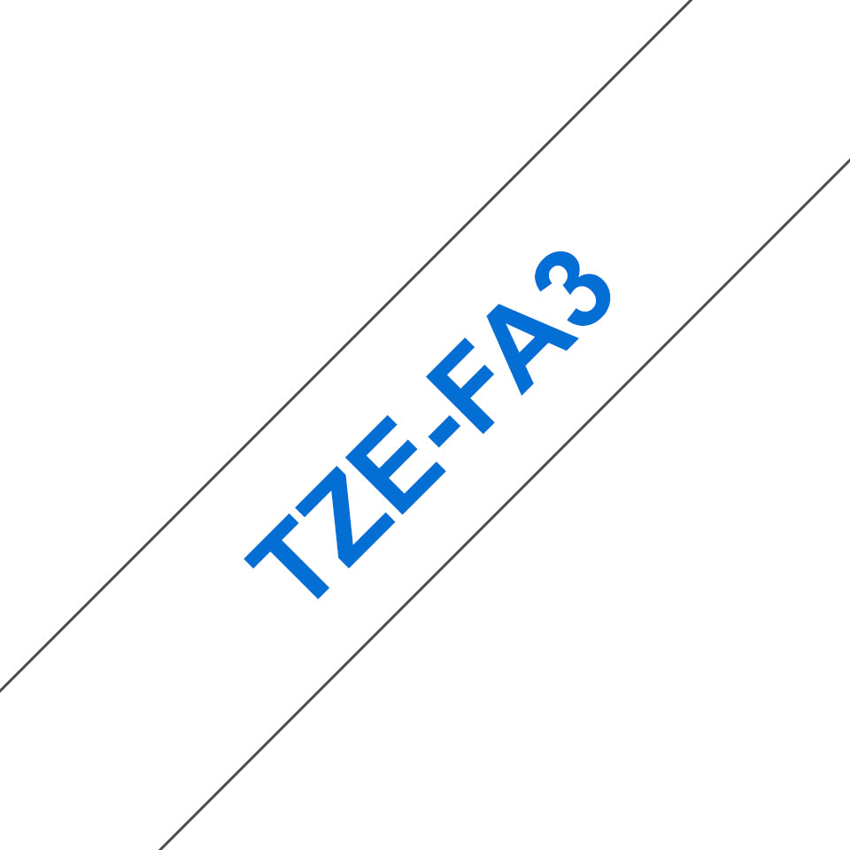 Brother Textilband – 12 mm × 3 m, weiss, blau