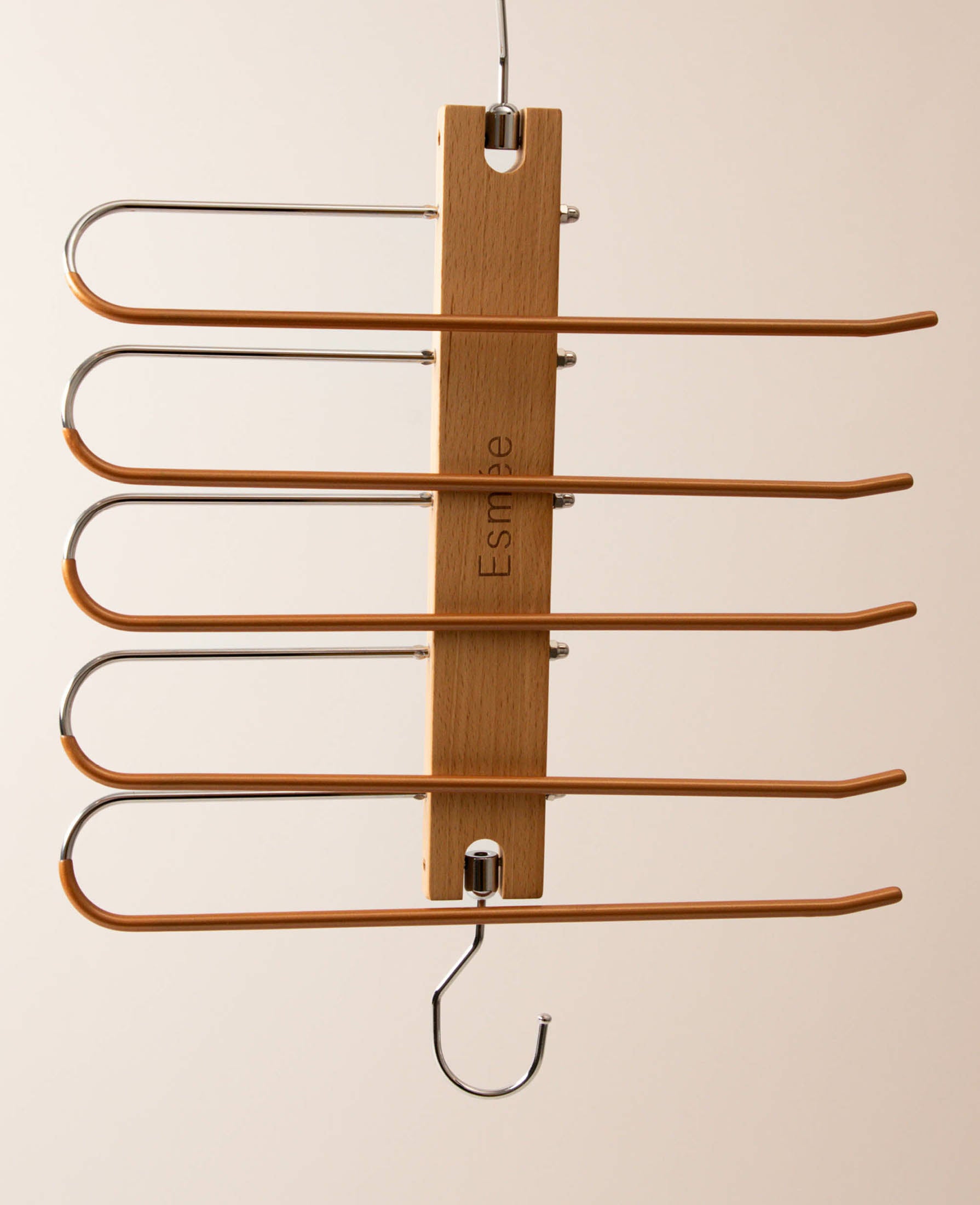 Esmée Wandgarderobe 5 Haken – Holz – Braun – 345 × 355 × 55 mm