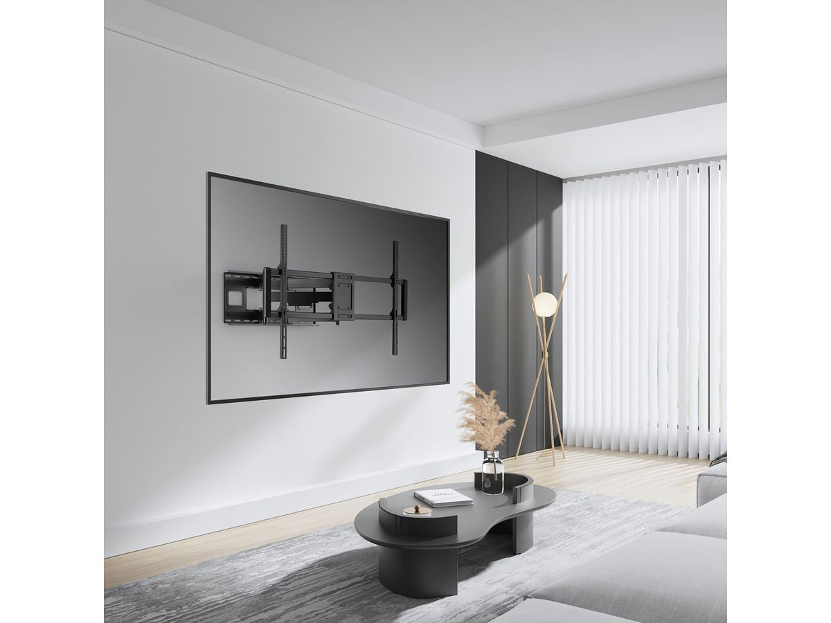 VALUE Wandhalterung – Vollbeweglich – 60–120" – VESA 200×200–900×600 – bis 120 kg, Schwarz