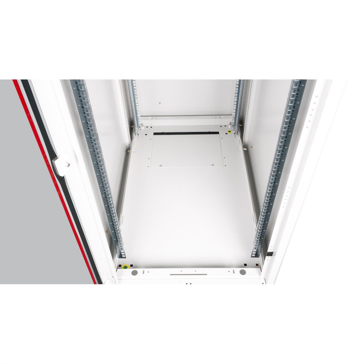 ROLINE Basic – 19" Netzwerkschrank 42U, IP20, abschliessbar, 600 × 1000 × 2010 mm, lichtgrau, Stahl