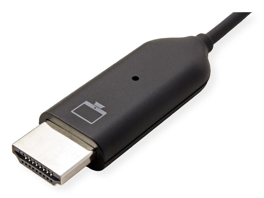 ROLINE P2P-Anzeige-Dongle-Set – Drahtloses Präsentationssystem – Full HD, HDMI, Schwarz
