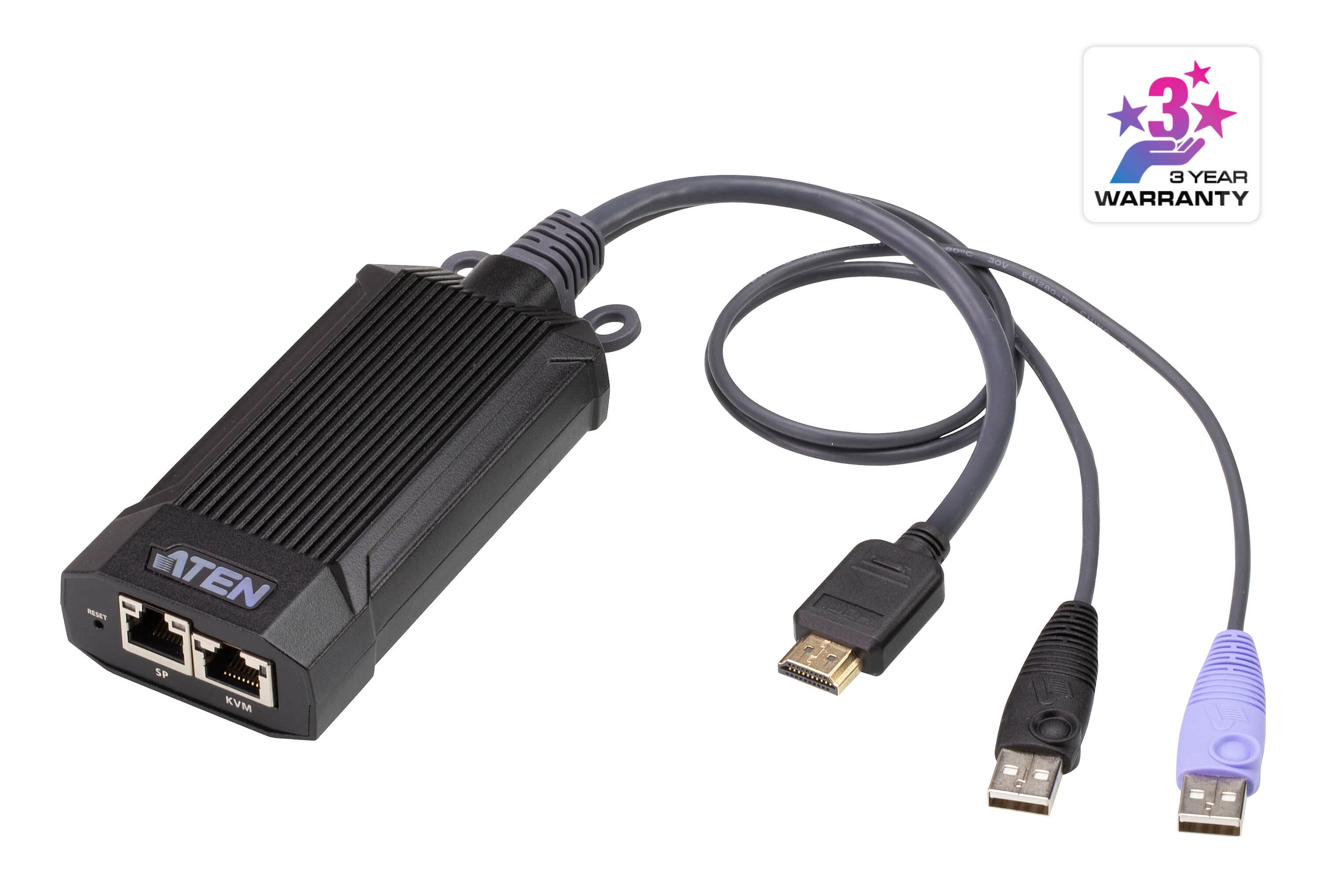 ATEN KG8900T KVM DigiProzessor – 1920 × 1200 @ 60 Hz, Gigabit Ethernet, 2× RJ‑45 Konsole – für KG0016/KG0032