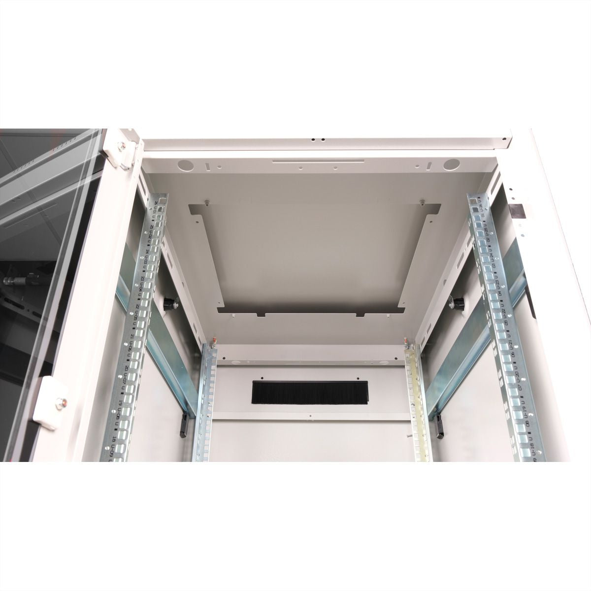 ROLINE Pro – 19" Netzwerkschrank 26U, IP20, abschliessbar, 600 × 800 × 1342 mm, lichtgrau, Stahl