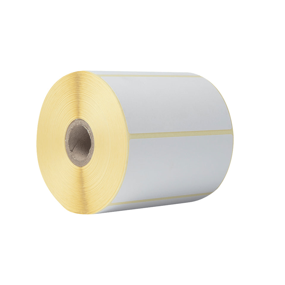 Brother Druckeretiketten, 102 mm × 50 mm, weiss, Papier, selbstklebend, für TD-4410D und andere