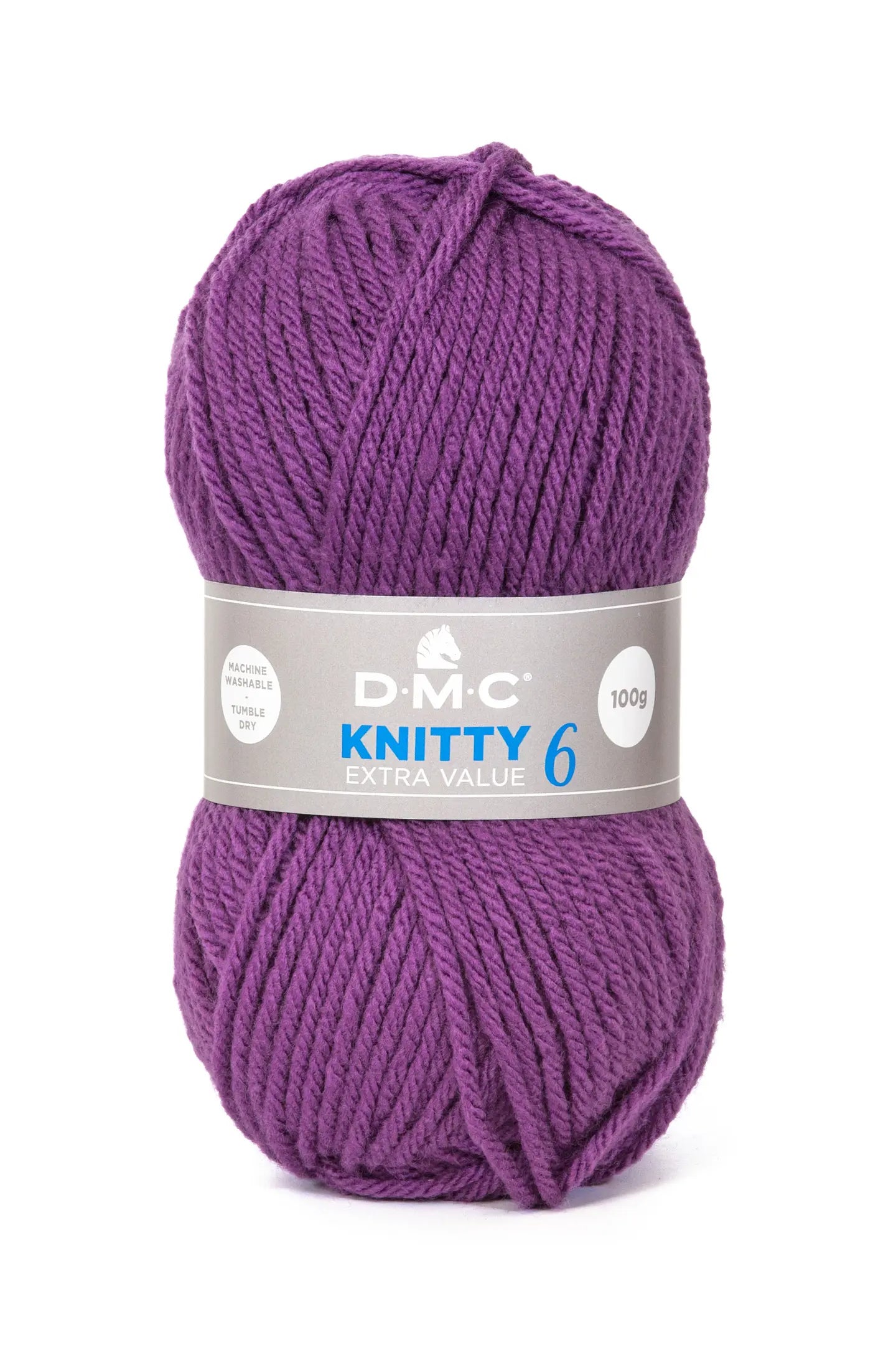 DMC Knitty 6 Wolle Violett – 100 g, 140 m, Nadel 6 mm, 100% Polyacryl, 1 Stk.