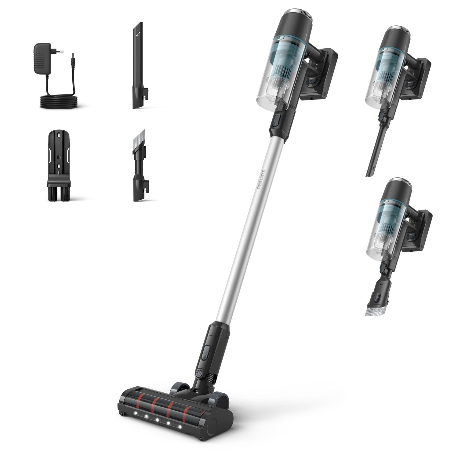 Philips Akkustaubsauger XC3031/01, 2-in-1 – 60 min, Behälter 0,60 l