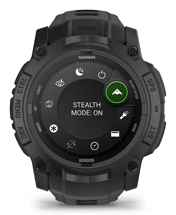 Garmin Instinct 3 AMOLED Tactical Edition – GPS-Smartwatch – 50 mm, GPS, Bluetooth, AMOLED, Schwarz