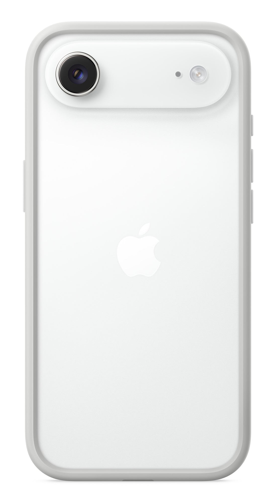Apple Backcover – für Apple iPhone Air – hellgrau – PC, mit Kartenfach, mit Kordel