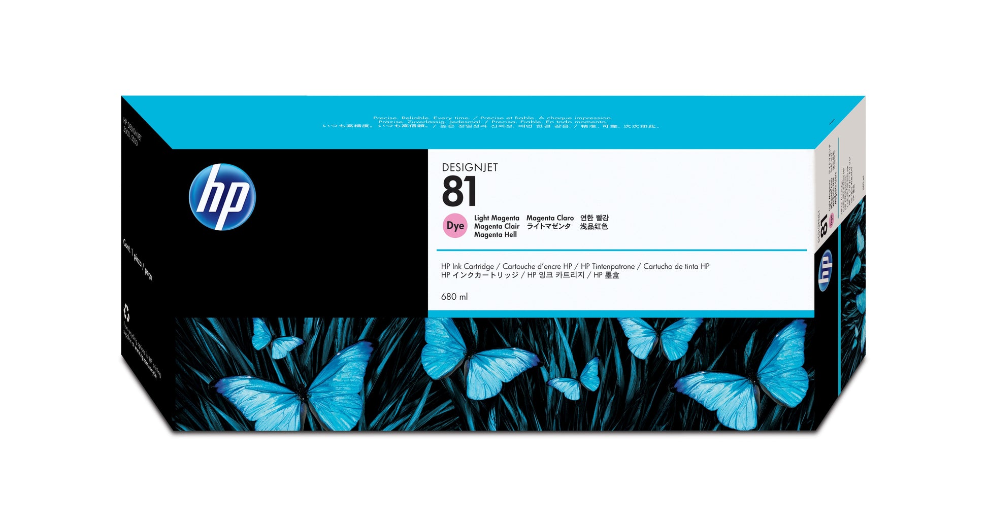 HP Tintenpatrone Nr. 81 (C4935A), Magenta, 680 ml, Original – für Designjet 5000 PS