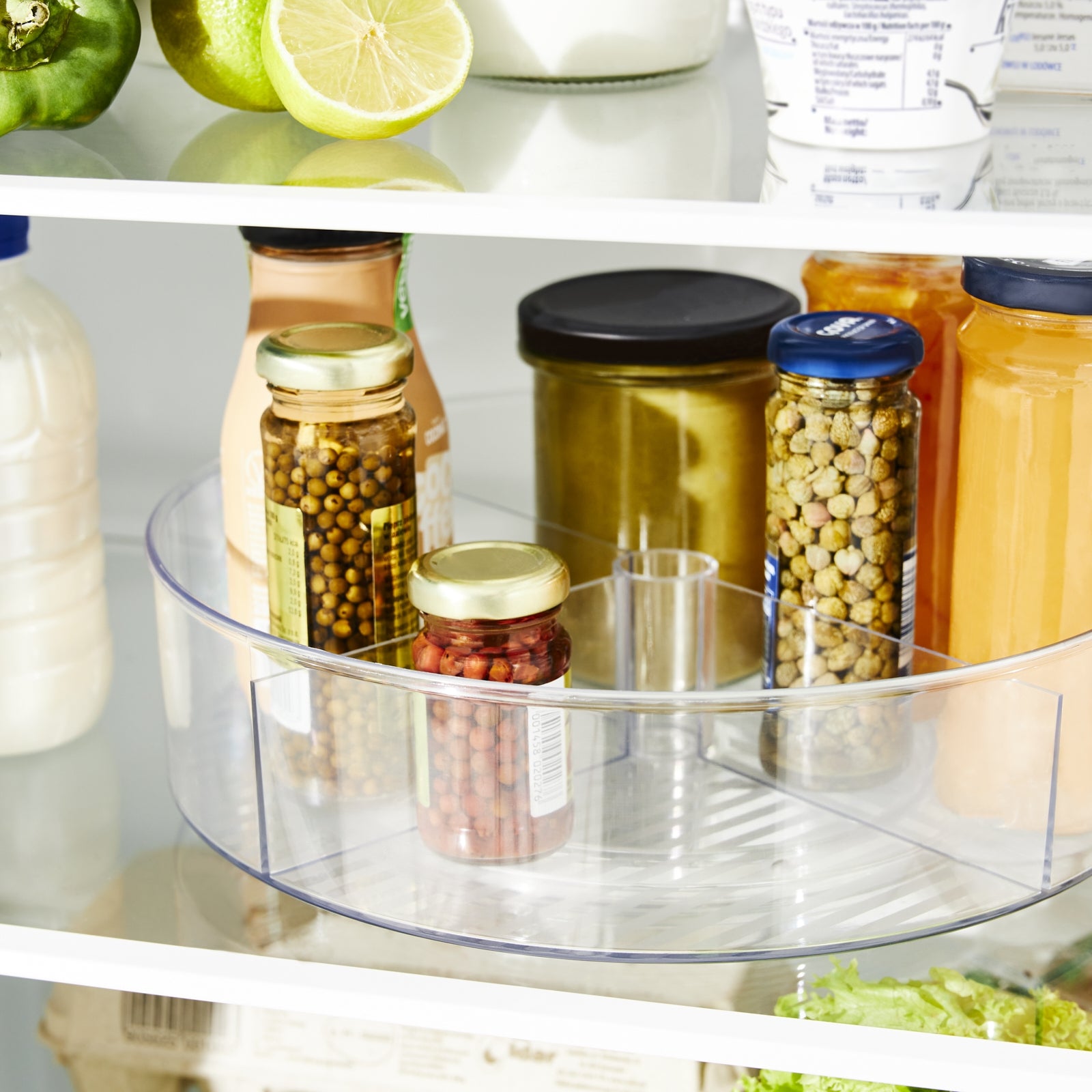 Rotho Drehteller Ø 29 × 8,3 cm, Kunststoff, Transparent