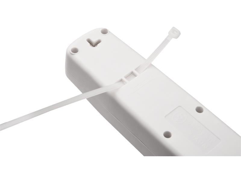 Furber. Steckdosenleiste – 6× T13, 1,5 m, ohne Schalter, weiss