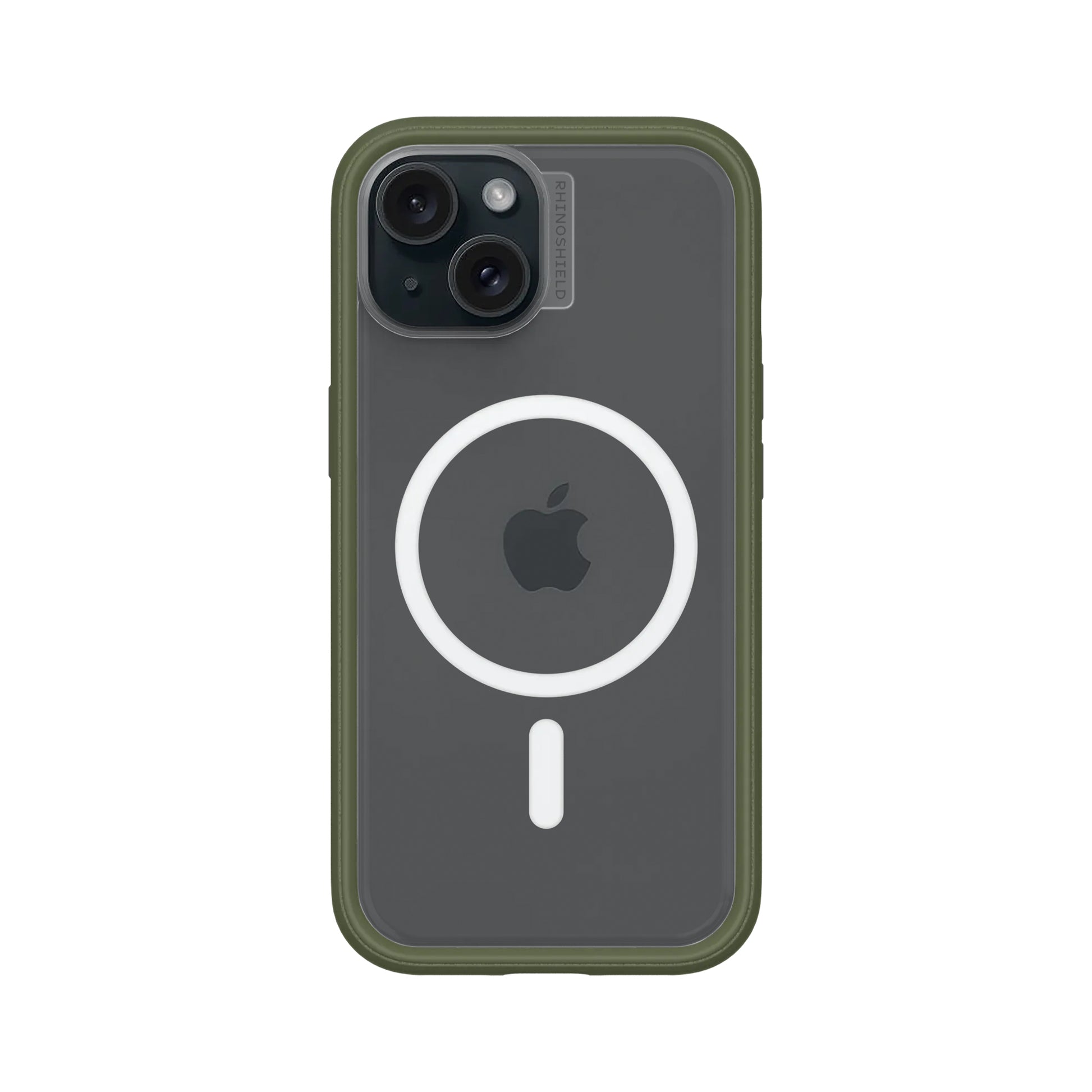 RhinoShield Mod NX – Backcover – für Apple iPhone 15 – MagSafe, Acryl+TPE, Camo Grün