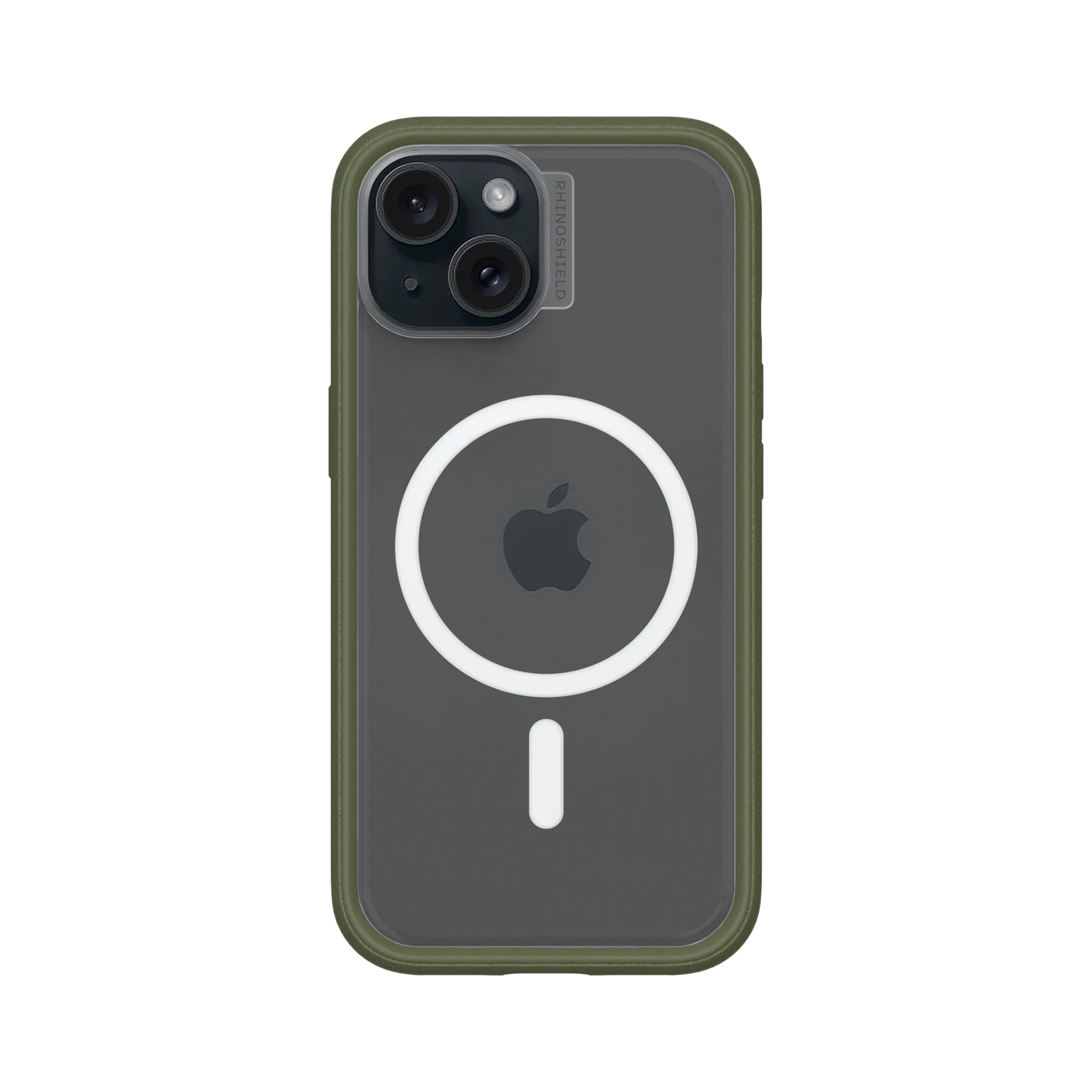 RhinoShield Mod NX – Backcover – für Apple iPhone 15 – MagSafe, Acryl+TPE, Camo Grün