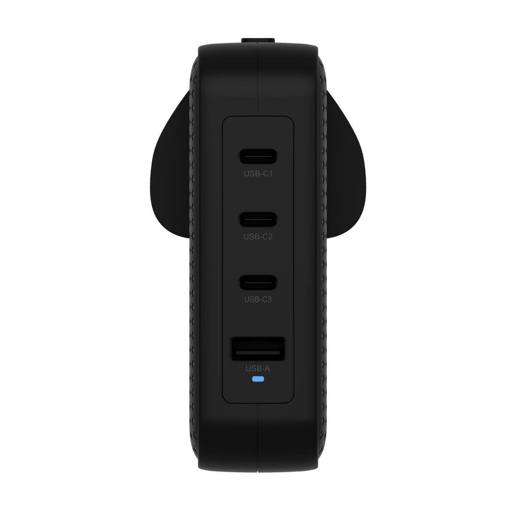 HYPER USB-Desktop-Ladegerät 140 W – USB-C×3, USB-A×1 – PD 3.1 – für Gaming-Controller, Smartphones u. a.