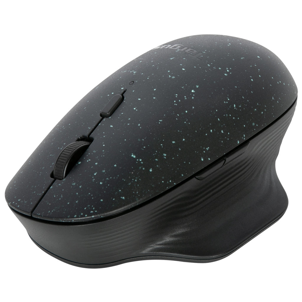 Targus EcoSmart Nachhaltige Ergonomische Maus – kabellos, Silent-Tasten, aus recyceltem Material, schwarz