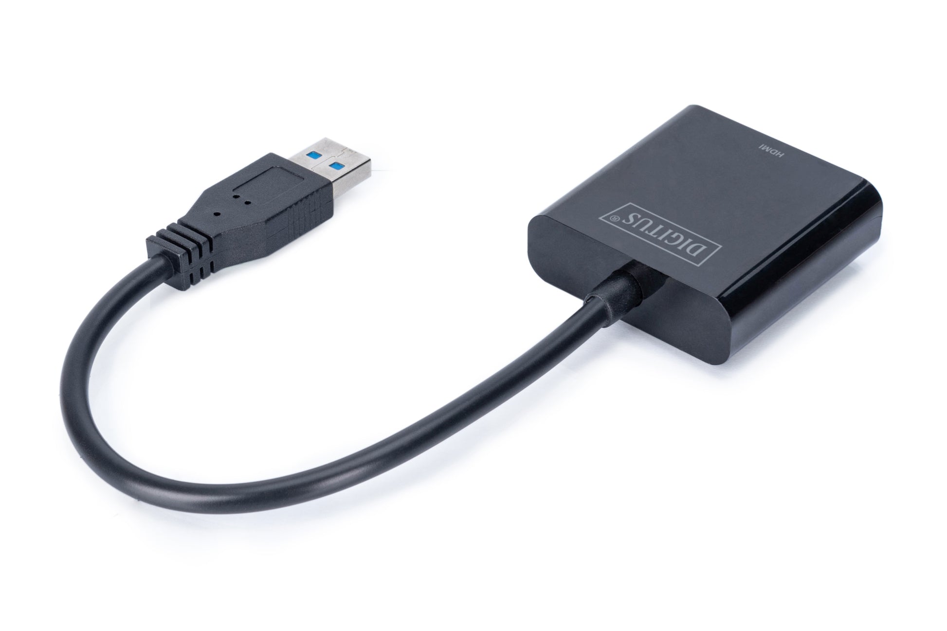 Digitus USB-A zu HDMI Adapter – 1920 × 1080, USB 3.2 Gen 1 (5 Gbit/s) – Schwarz