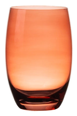 Lunasol Trinkglas – 460 ml, Ø 8,3 cm, H 12,2 cm, Kristallglas, Rot, spülmaschinenfest