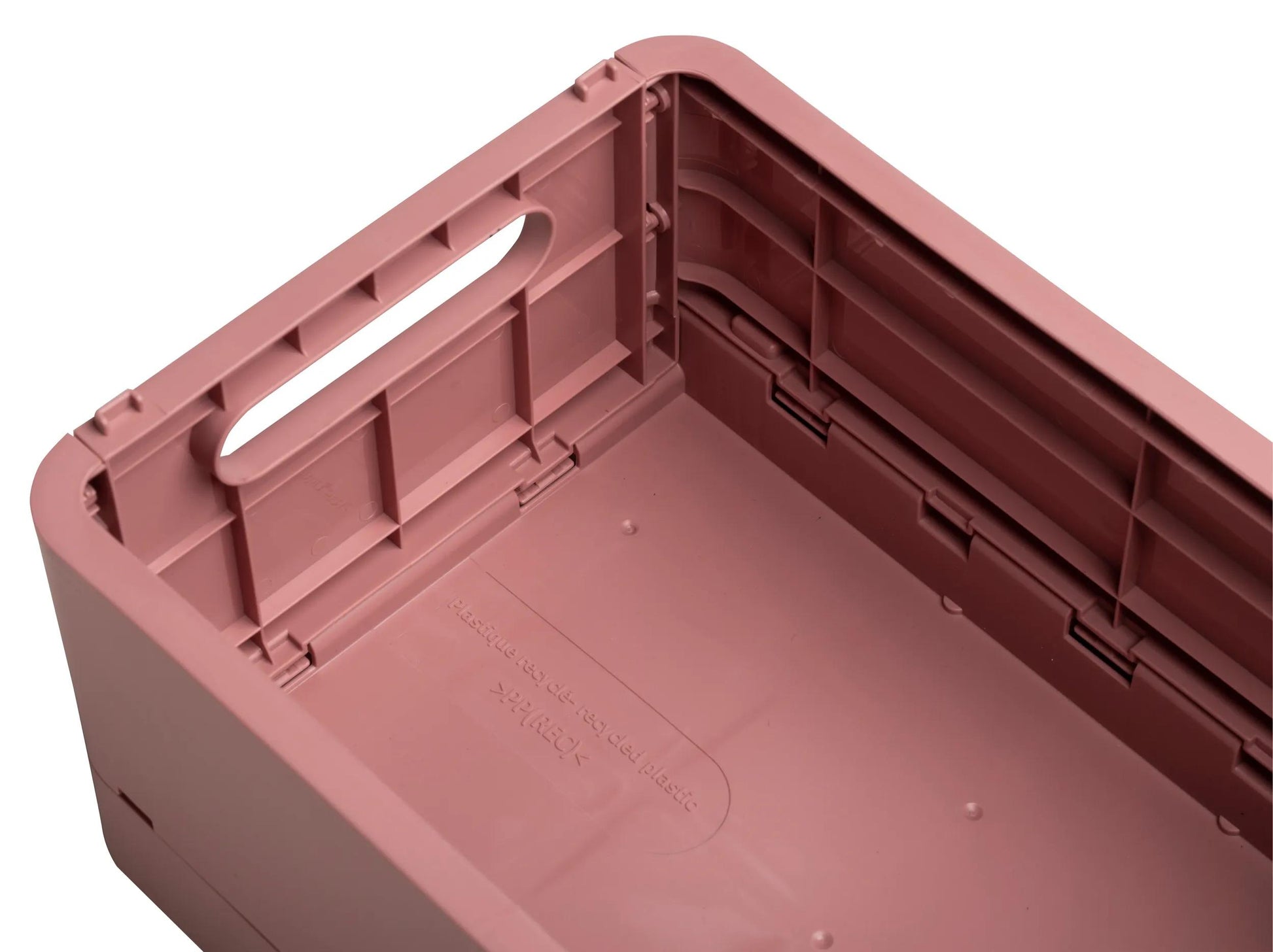 Exacompta Aufbewahrungsbox – Polypropylen – Rosa (stapelbar, mit Griffmulden) – 276 × 120 × 188 mm