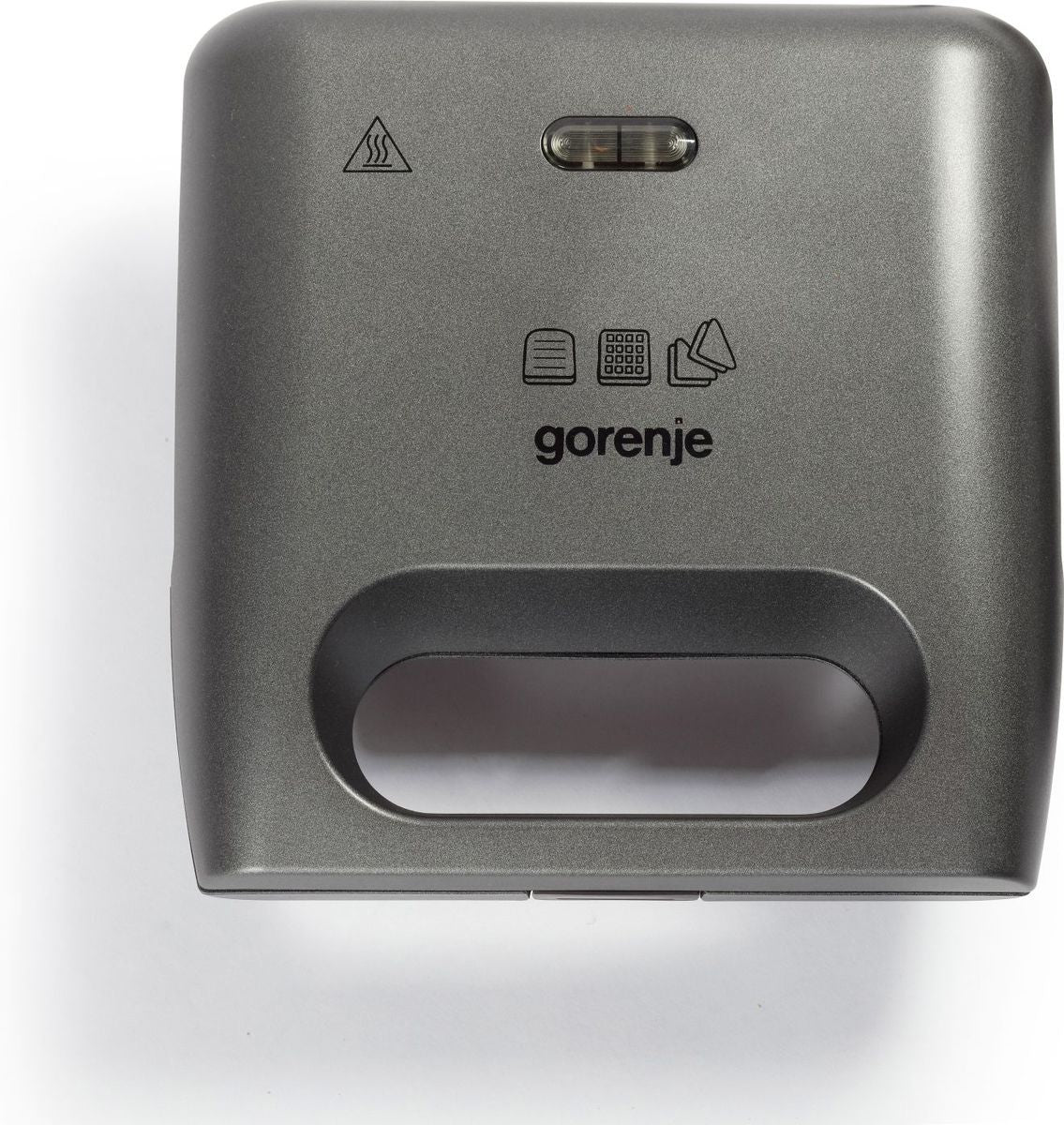 Gorenje Sandwichmaker SM703GCG – 700 W, Abnehmbare Platten & Antihaftbeschichtung – Silber