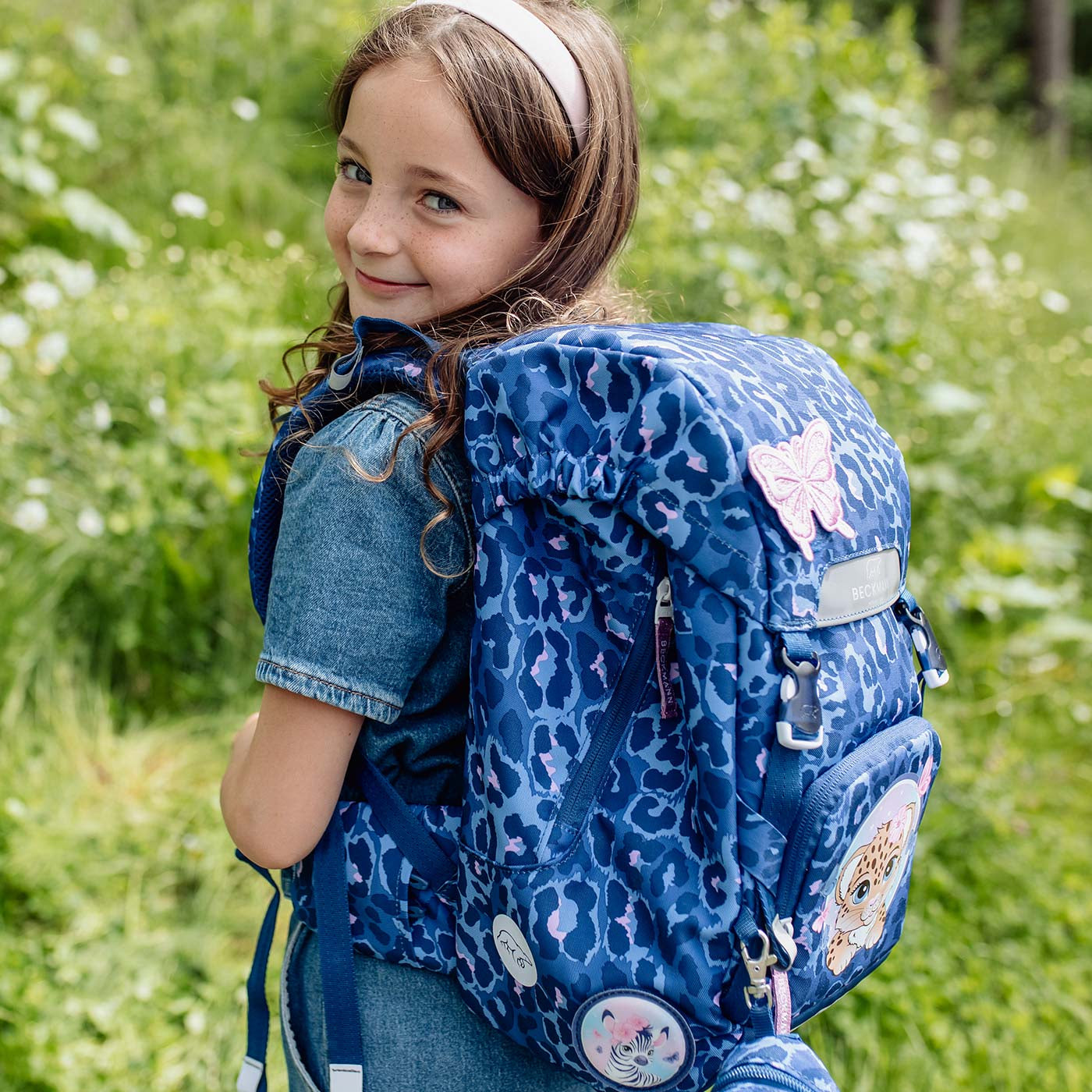 Beckmann Classic Schulrucksack 1st – 6-teilig – Cheetah