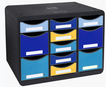 Exacompta Schubladenelement Big-Box Multi Bee Blue – 355 × 270 × 271 mm