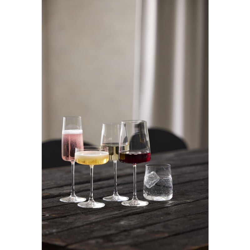 Lyngby Glas Lyngby Trinkglas Zero – 6er Set, 420 ml, Ø 8,4 cm, Kristallglas, Transparent, spülmaschinenfest