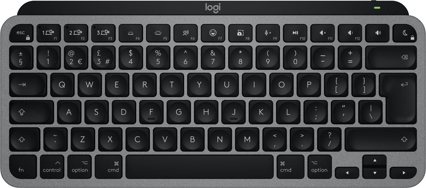 Logitech MX Keys Mini für Mac – Tastatur, kabellos (Bluetooth), UK-Layout (EN) – für macOS