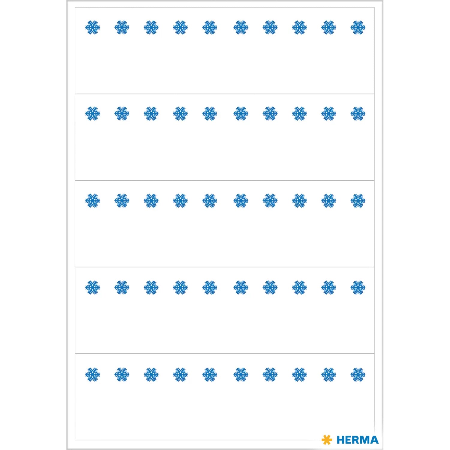 HERMA Schuletiketten – 76 × 23 mm, 35 Stk, 7 Bogen, Papier, permanent haftend
