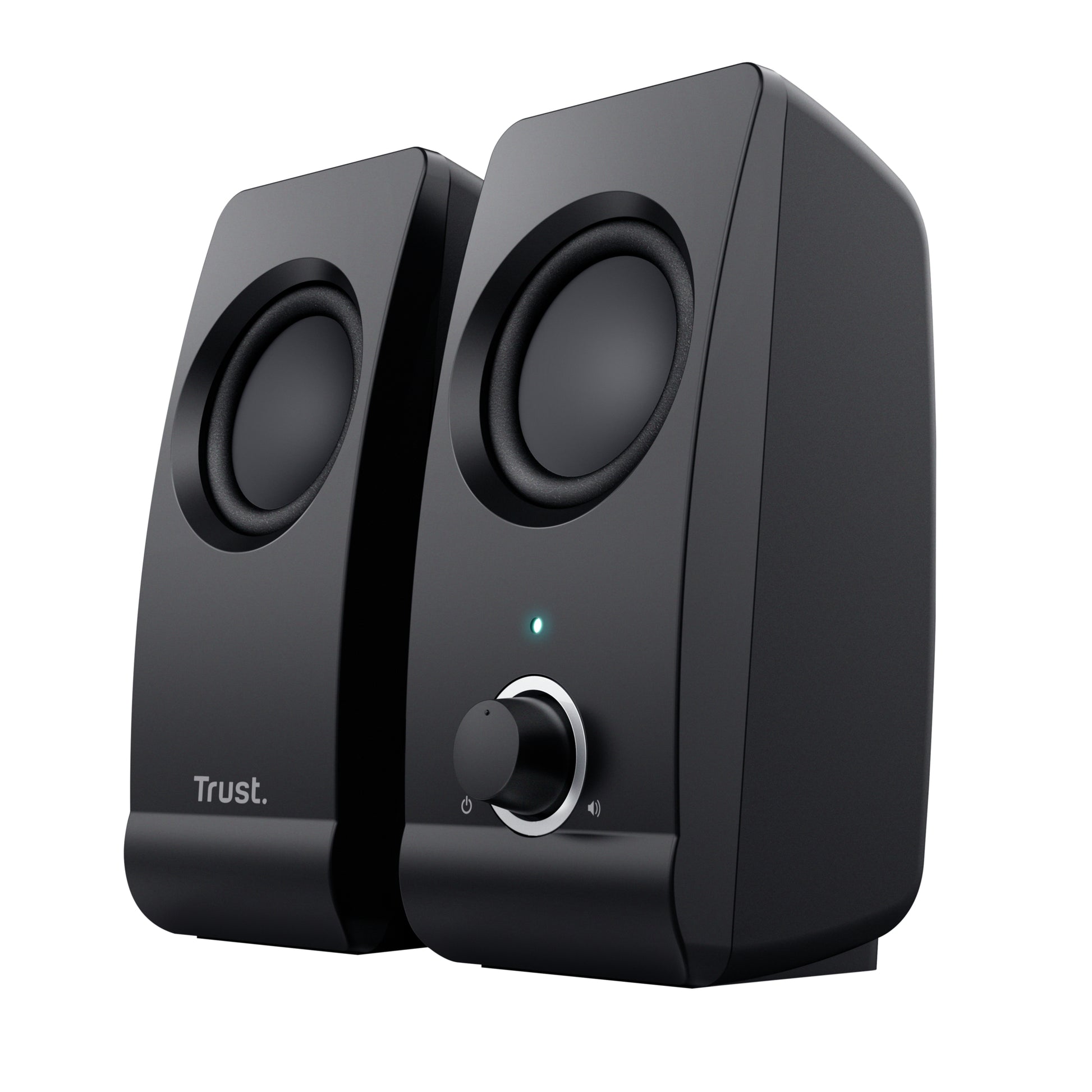 Trust Remo – PC-Lautsprecher-Set 2.0 – 8 W, 3,5 mm Klinke, USB, Schwarz