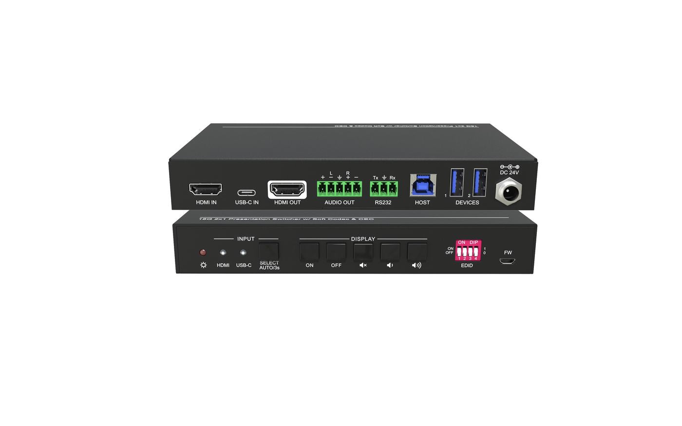 Vivolink VLHUB121-MME Multiport-Adapter – USB-C, 2× HDMI