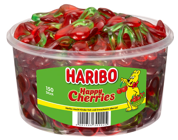 Haribo Happy Cherries Gummibonbons – Kirsche – 1,2 kg