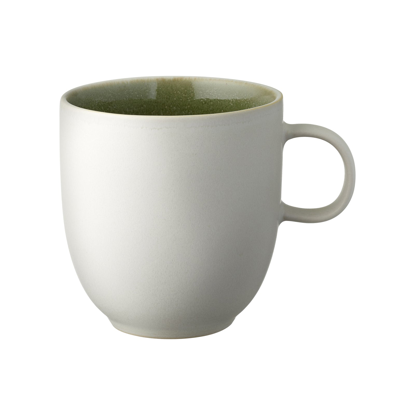 Studio Round Teetasse North – 330 ml, Steinzeug, Weiss, spülmaschinenfest, mikrowellengeeignet