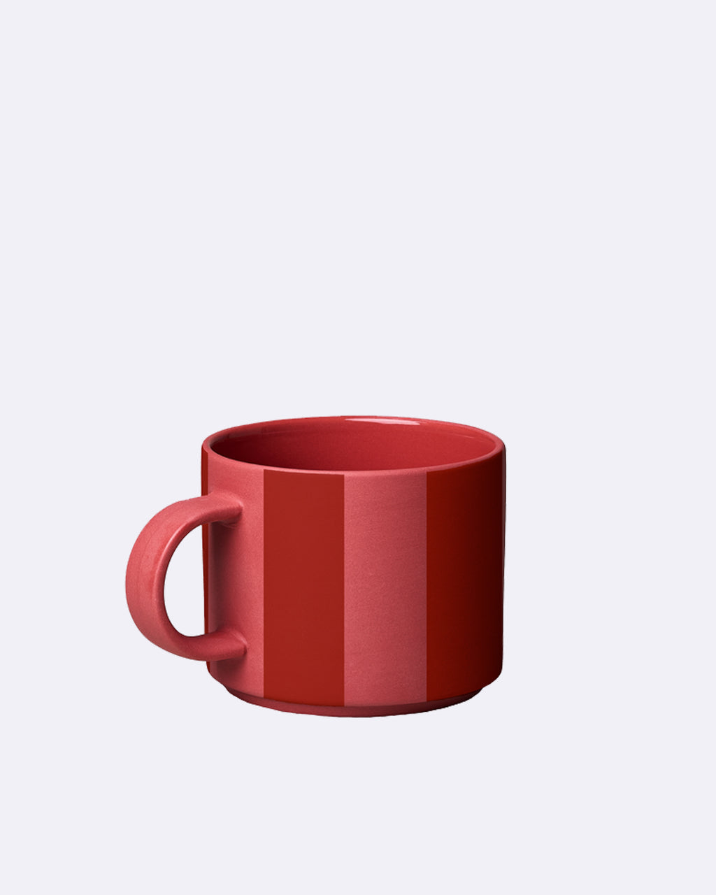 Chic-mic Kaffeetasse Good Mood Collection – 280 ml, Porzellan, Rot, spülmaschinenfest, mikrowellengeeignet