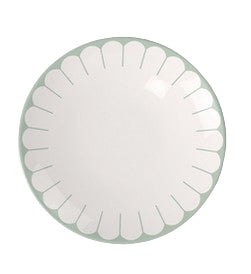 Villeroy & Boch Fleur Teller – Porzellan, grün, rund, 6 Stück