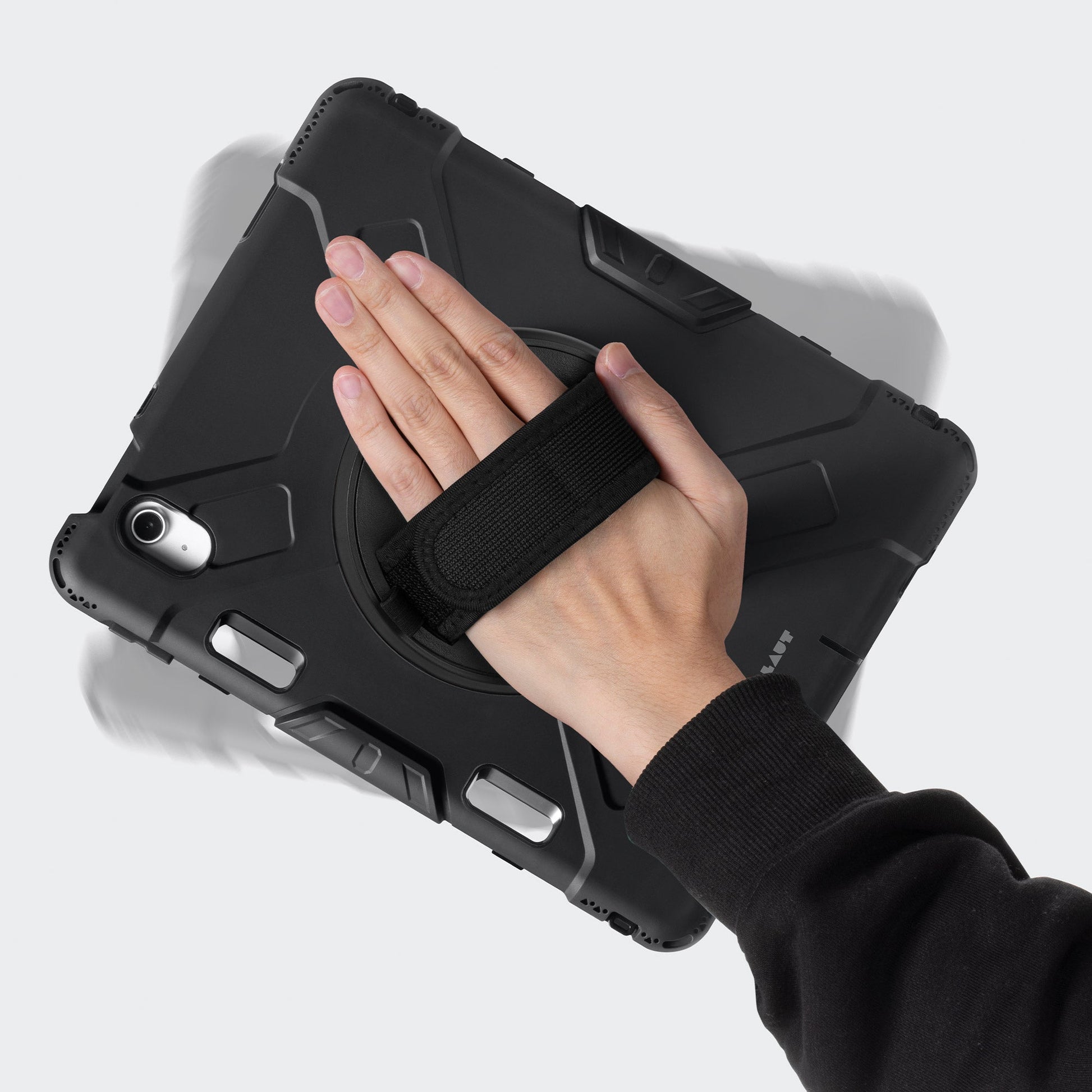 LAUT Shield Enduro Tablet-Hülle für iPad 11" (11. Gen.), iPad 10,9" (10. Gen.) – Schwarz